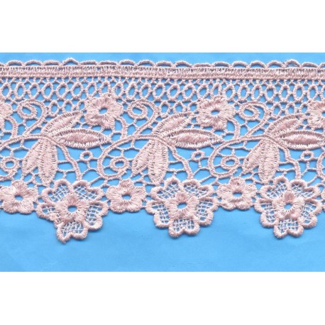 Δαντέλα 117703 Ροζ